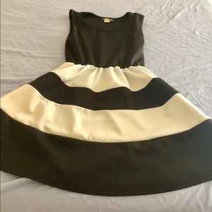 Black and white scuba dress